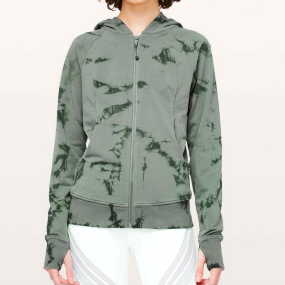 Lululemon Green Tie-Dye Hoodie Size 6